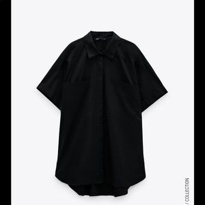 Oversized poplin shirt from Zara